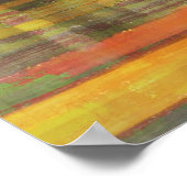 Vierkant Abstract Art Poster afdrukken (Hoek)