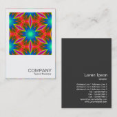 Vierkant Afbeelding - Geometrisch 160614 (01) Visitekaartje (Voorkant / Achterkant)