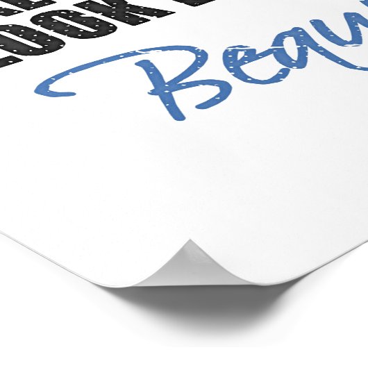 Vierkant als een beest ziet eruit als een schoonhe poster (Hoek)