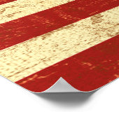 Vierkant-Amerikaanse vlag Poster (Hoek)