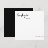 Vierkant bedankt (Voorkant / Achterkant)