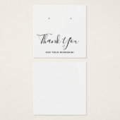 Vierkant bedankt dat je een DisplayCard verdient Vierkante Visitekaartjes (Voorkant /achterkant)