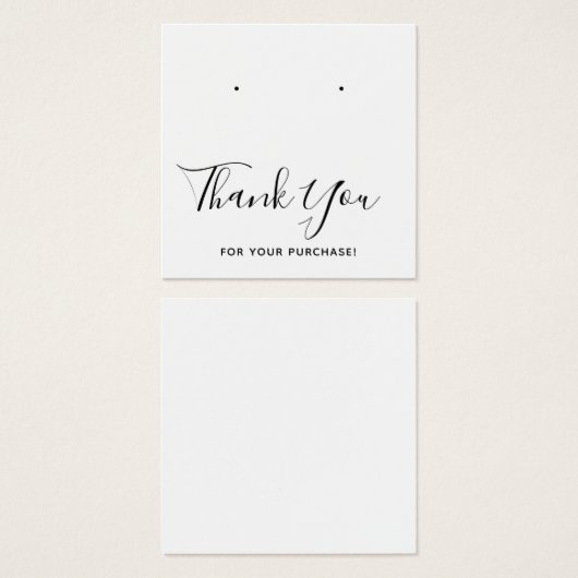 Vierkant bedankt dat je een DisplayCard verdient Vierkante Visitekaartjes (Voorkant /achterkant)