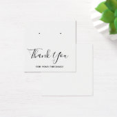 Vierkant bedankt dat je een DisplayCard verdient Vierkante Visitekaartjes (Bureau)