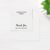 Vierkant - Bedankt voor je Ketting Vierkante Visitekaartjes (Bureau)