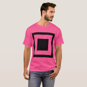 Vierkant binnen een vierkant t-shirt (Voorkant volledig)