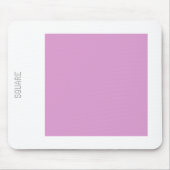 Vierkant - Bleek Paars en wit Muismat (Voorkant)