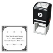 Vierkant bloeien - Zelfinkt adresstempel Zelfinktende Stempel (In situ)