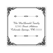 Vierkant bloeien - Zelfinkt adresstempel Zelfinktende Stempel (Design)