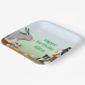 Vierkant bord van vierkant vee-verjaardagsfeestje (Gebogen)