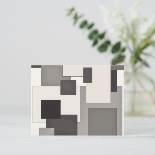 Vierkant Briefkaart (Staand voorkant)