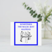 vierkant dansen briefkaart (Staand voorkant)