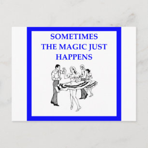 vierkant dansen briefkaart