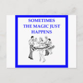 vierkant dansen briefkaart (Voorkant)