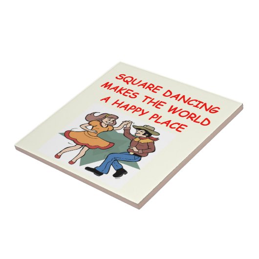 vierkant dansen tegeltje (Zijkant)