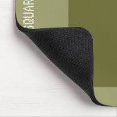 Vierkant - Diep Olijf en Khaki Muismat (Hoek)