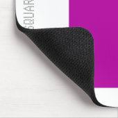 Vierkant - Dp Violet en White Muismat (Hoek)