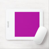 Vierkant - Dp Violet en White Muismat (Met muis)