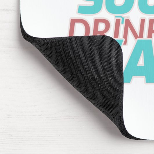 Vierkant Drink water Muismat (Hoek)