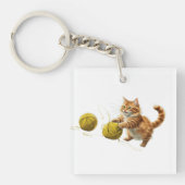 Vierkant (eenzijdig) sleutelhanger (voorkant)