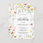 vierkant, elegante moderne bloem, groene botanisch kaart (Voorkant / Achterkant)