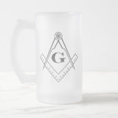 Vierkant en glaswerk voor kompassen matglas bierpul (Links)