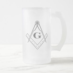 Vierkant en glaswerk voor kompassen matglas bierpul