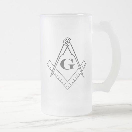 Vierkant en glaswerk voor kompassen matglas bierpul (Rechts)