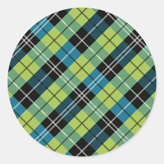 Vierkant en kleur 2 ronde sticker (Voorkant)