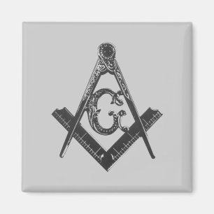 vierkant en kompas magneet