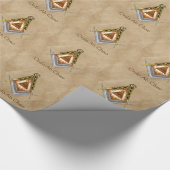 Vierkant en kompas met alles in het oog cadeaupapier (Hoek)