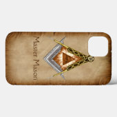 Vierkant en kompas met alles in het oog Case-Mate iPhone case (Achterkant (horizontaal))