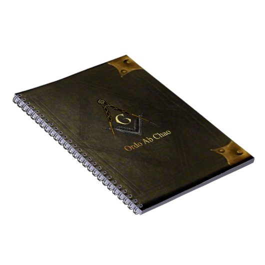 Vierkant en kompas met alles in het oog notitieboek (Rechterzijde)