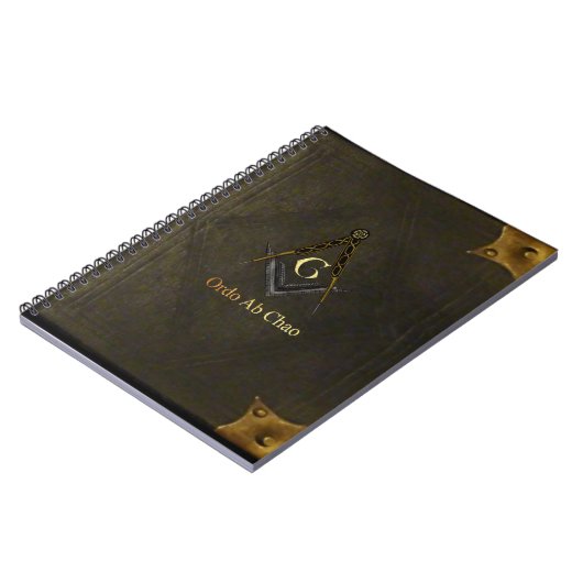 Vierkant en kompas met alles in het oog notitieboek (Linkerzijde)