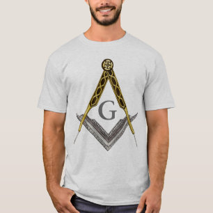 Vierkant en kompas met alles in het oog t-shirt