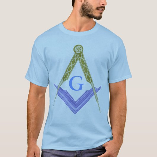 Vierkant en kompas met alles in het oog t-shirt (Voorkant)