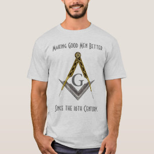 Vierkant en kompas met alles in het oog t-shirt