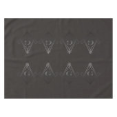 Vierkant en kompas met Inset G Tafelkleed (Voorkant (Horizontaal))