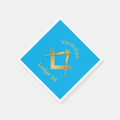 Vierkant en kompas servet (Hoek)