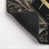 vierkant en kompas vrijmetselaar muismat (Hoek)