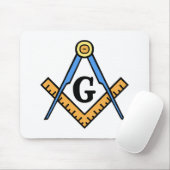 Vierkant en kompassen muismat (Met muis)