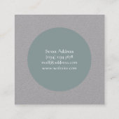 Vierkant en omcirkelbekleding vierkante visitekaartje (Achterkant)