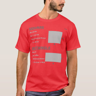 Vierkant en rechthoek t-shirt