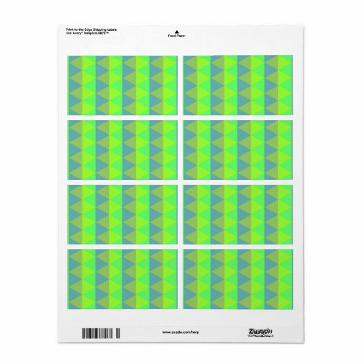Vierkant Etiket (Full Sheet)