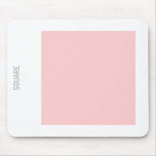 Vierkant - Faded Roze en wit Muismat