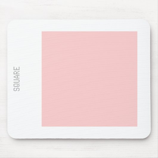 Vierkant - Faded Roze en wit Muismat (Voorkant)