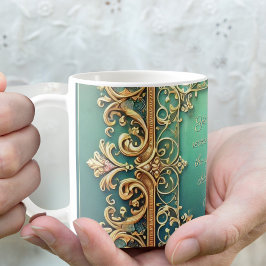 Vierkant Filigraan Frame Aanpasbaar Koffiemok