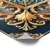 Vierkant Fillaagree Lijst  Bijbelvers Poster (Hoek)