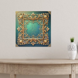 Vierkant Fillaagree Lijst Bijbelvers Poster