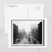 Vierkant fontein, Cincinnati, Vintage Ohio Briefkaart (Voorkant / Achterkant)